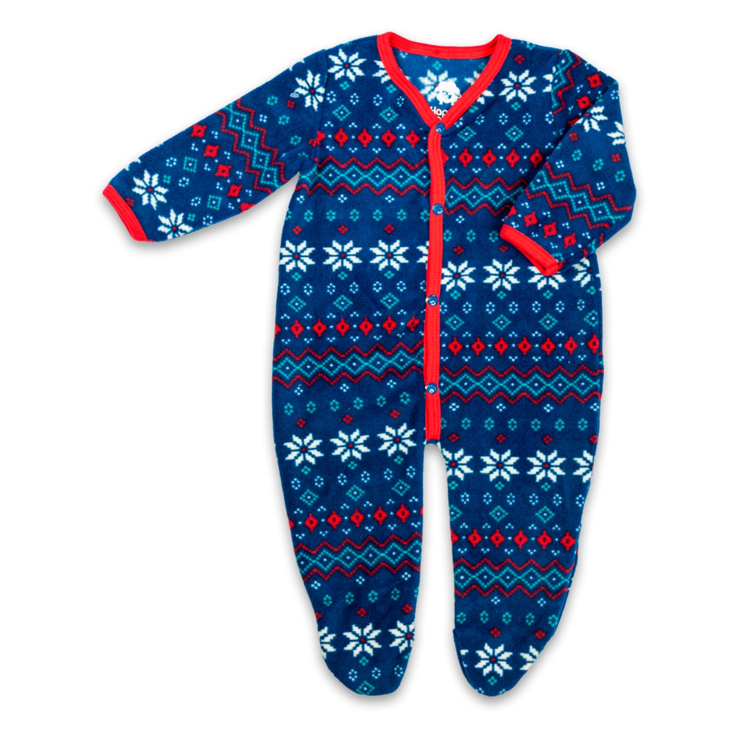 MAMELUCO MANGA LARGA (PIJAMA PARA TODA LA FAMILIA) E-216503-1 T-3-6-12M