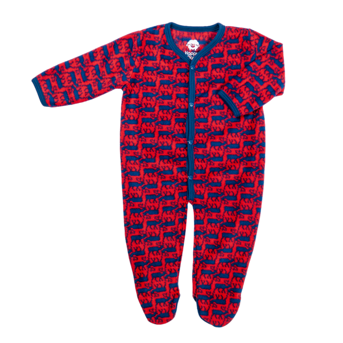 MAMELUCO MANGA LARGA (PIJAMA PARA TODA LA FAMILIA) E-216504-1 T-3-6-12M