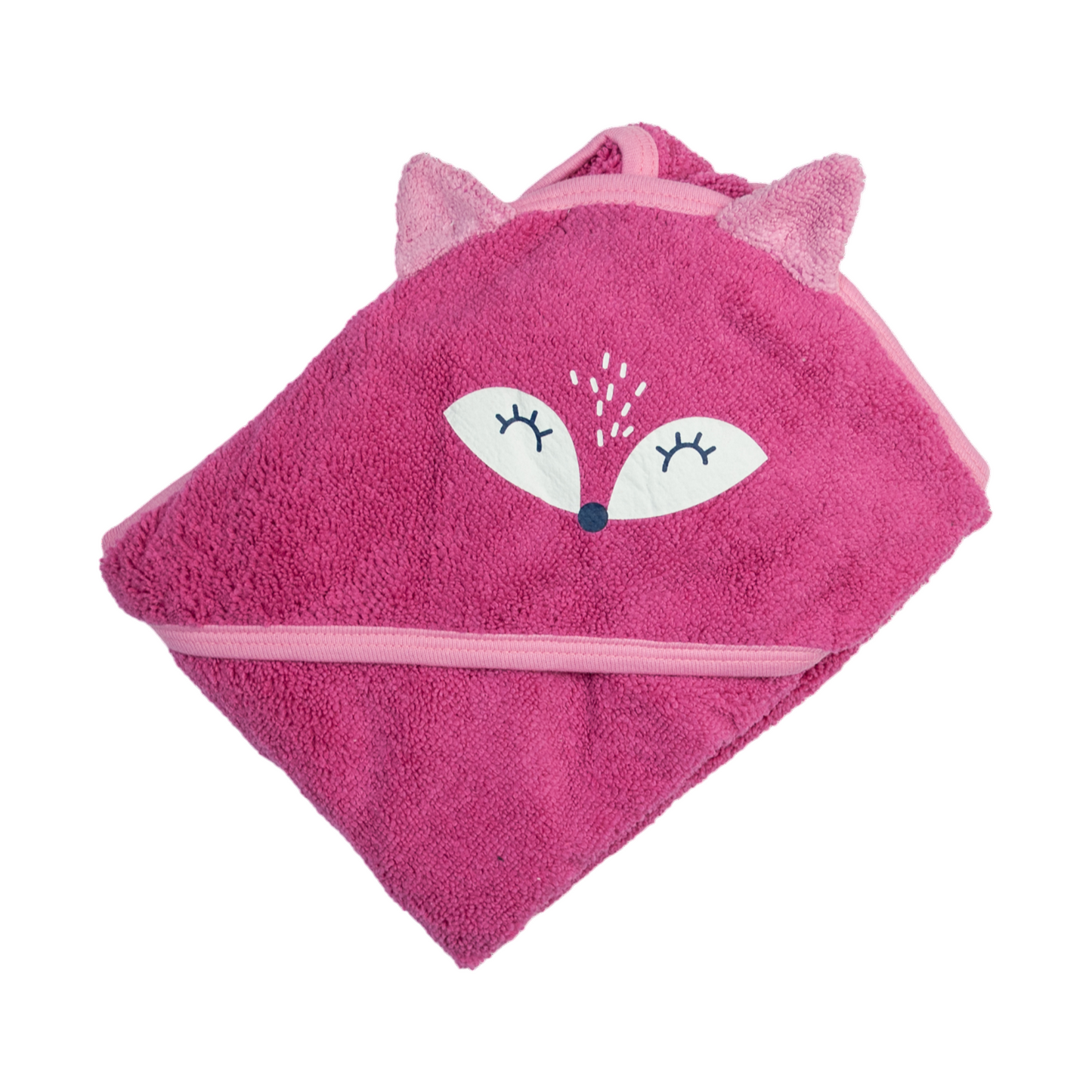 TOALLA CON CAPUCHA Y OREJAS (ZORRITA) EN BOLSA TULL. BEBAE-220090