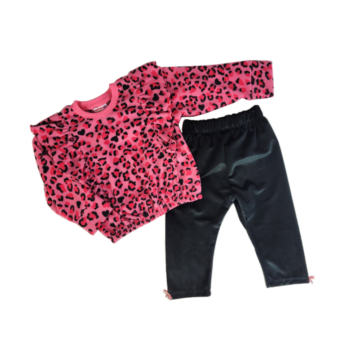 CONJUNTO BEBA 2 PZAS; SUDADERA C/OLANES Y MALLON E-231551 T-3 AÑOS