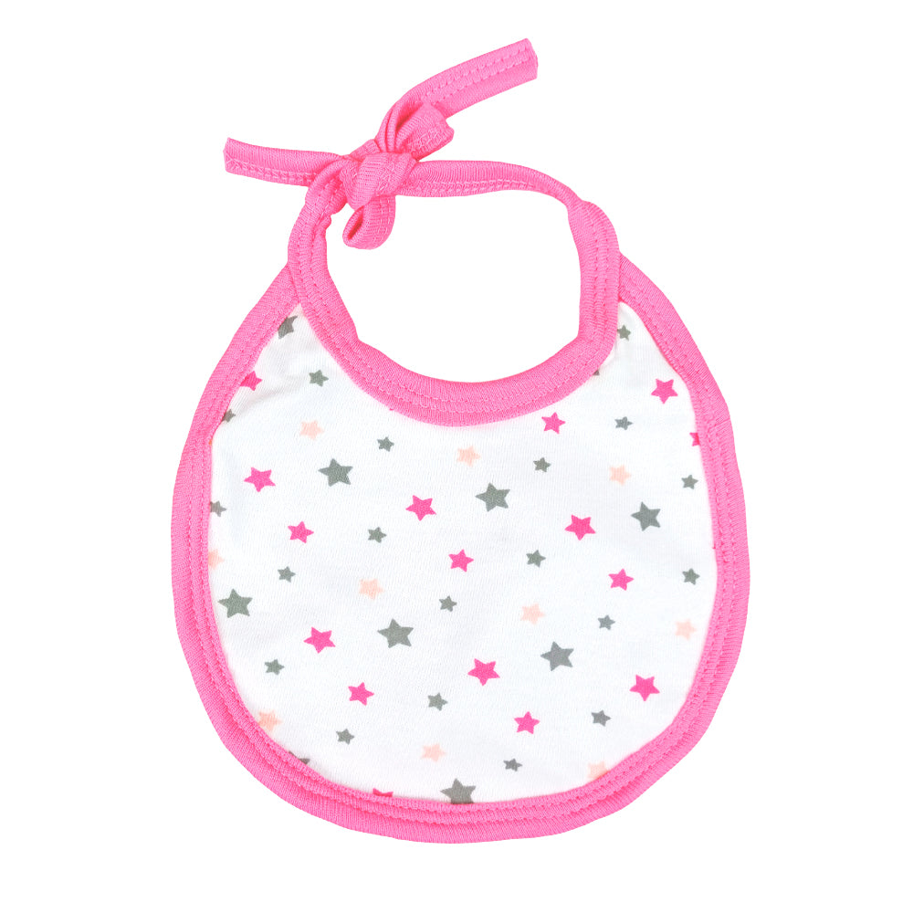 BABERO MINI TOALLA FUSIONADA C/HULE. ROSA E-30179