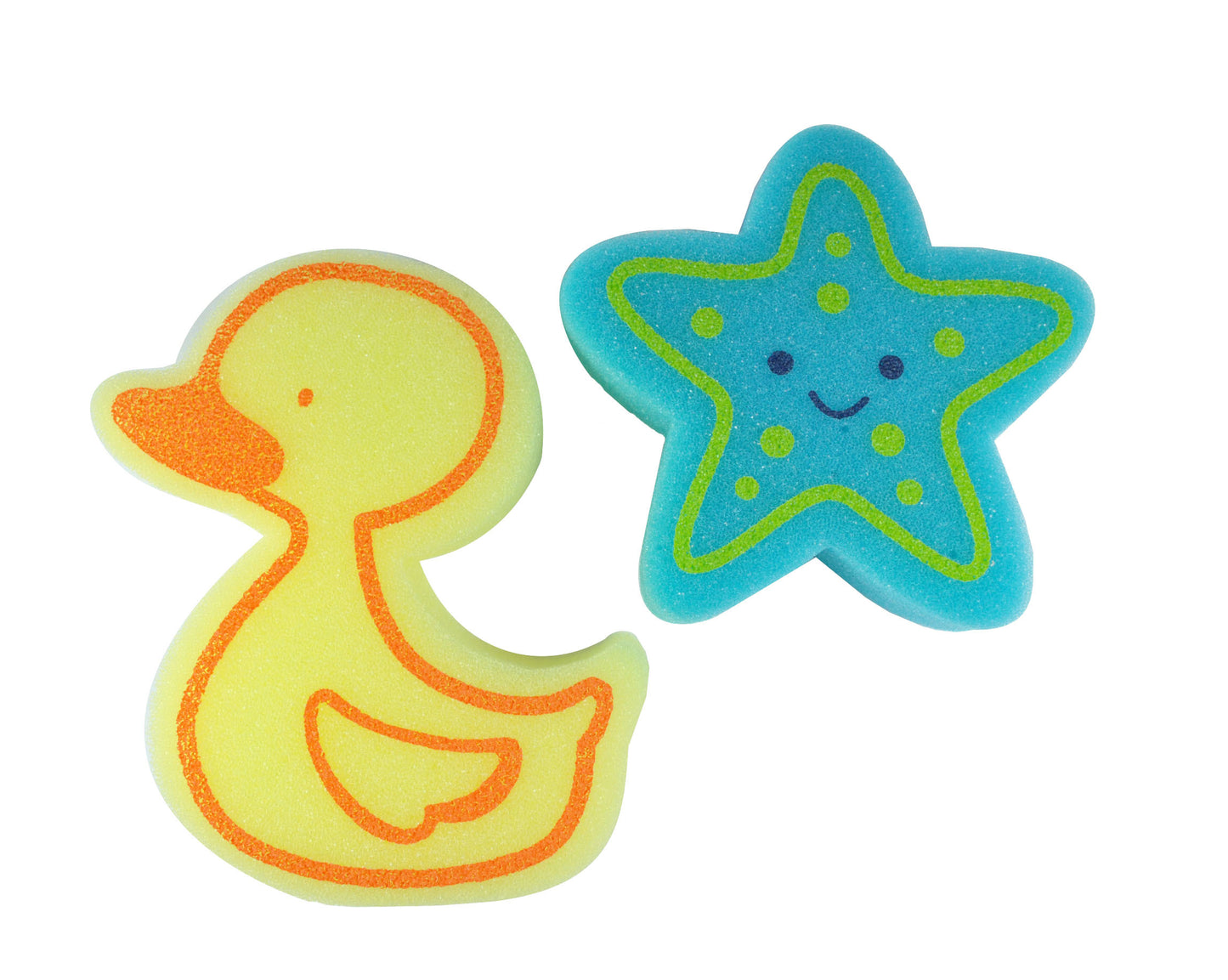 2 ESPONJAS FIGURA (ESTRELLA-PEZ) PAQ.137 NO APLICA DESC