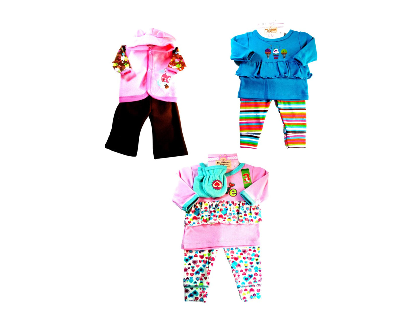 CONJ. BEBA 2 Y 3 PIEZAS PROMOCION INVIERNO E-SURT. T-0-18 MESES DESC NO APLICA DESC