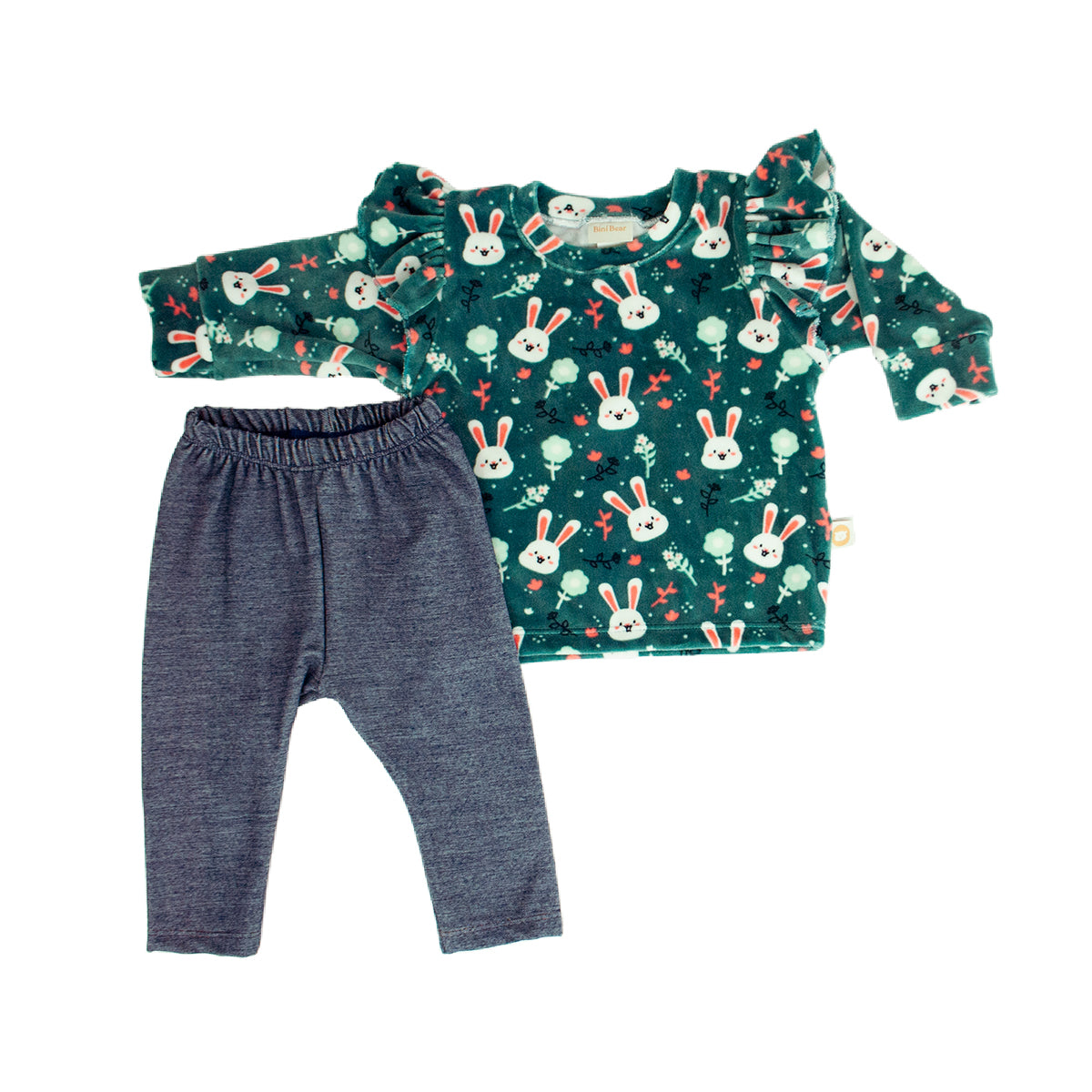 CONJUNTO SUDADERA ALITA Y PANTALN BINI BEAR E-241579 T-3,6,12 MESES