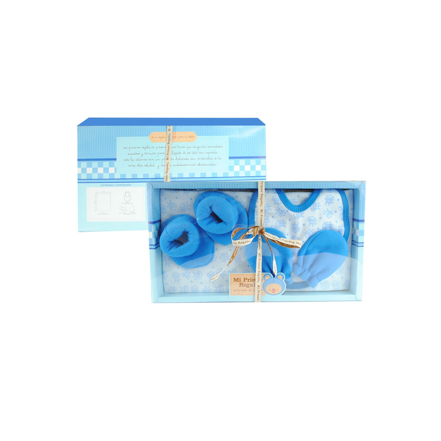 SET DE REGALO; 1 SABANA DE INTER., 1 BABERO, 1 PAR DE ZAPATOS Y 1 PAR DE MANOPLAS E-70508 AMARILLO NO APLICA DESC