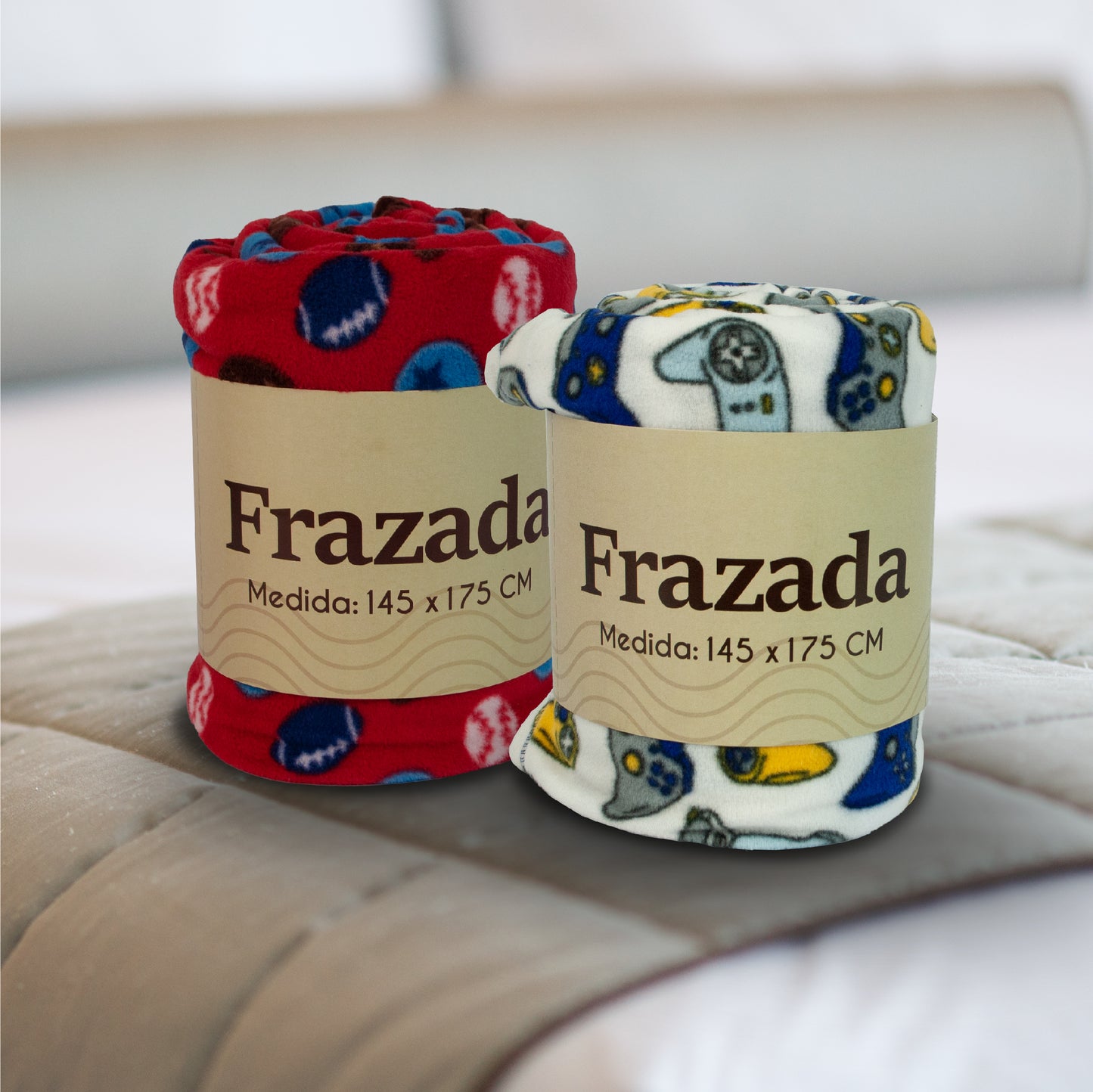 FRAZADA POLAR - CORAL SUPER SUAVE 2 PIEZAS