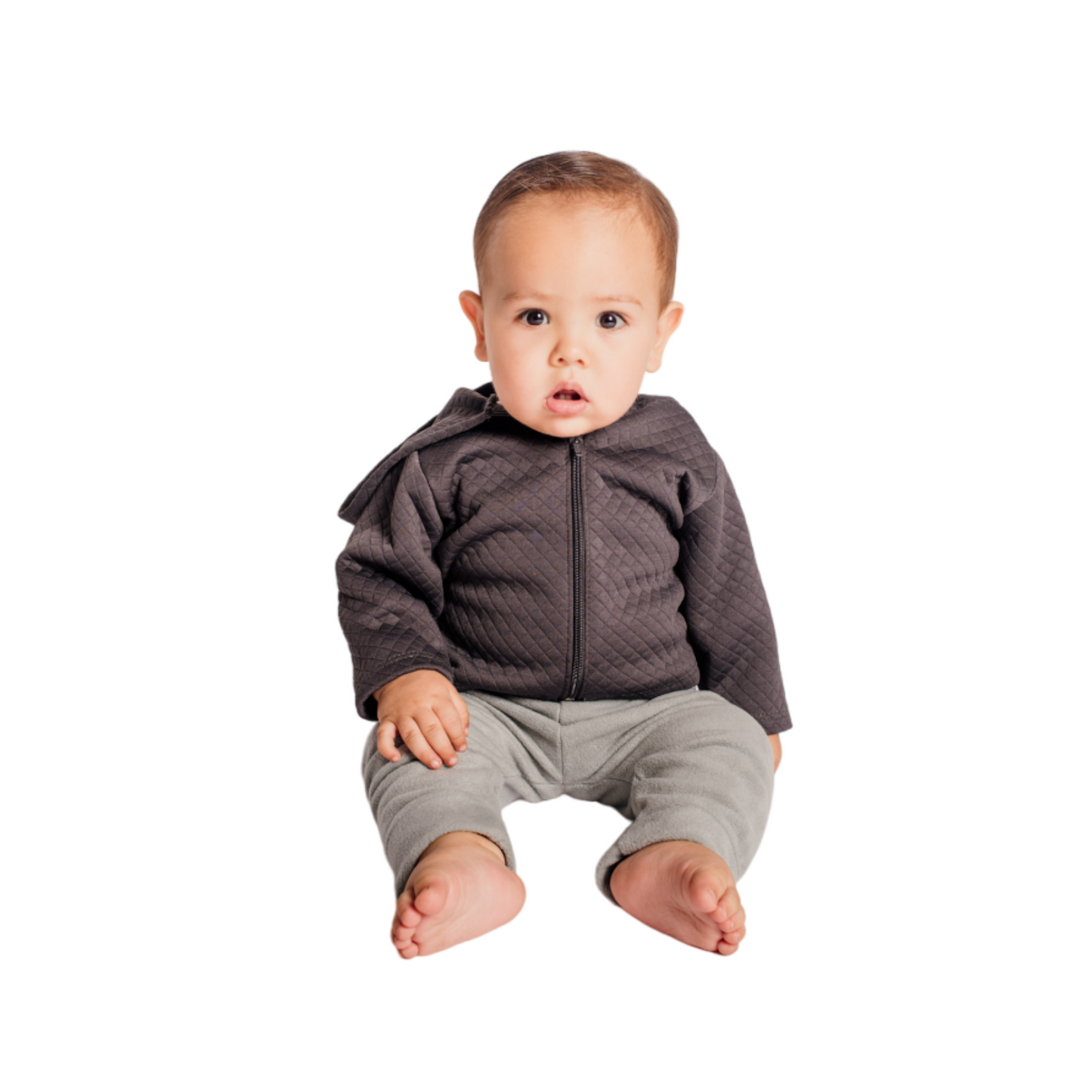 CONJUNTO BEBO 2 PZAS; CHAMARRA C/CAPUCHA Y PANTALON C/PUÑO  E-231527  T-6 MESES