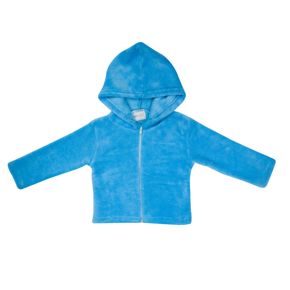 CHAMARRA BEBO CON CAPUCHA CORAL AZUL E-211569  T-2 AÑOS